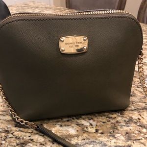 Michael Kors olive green purse